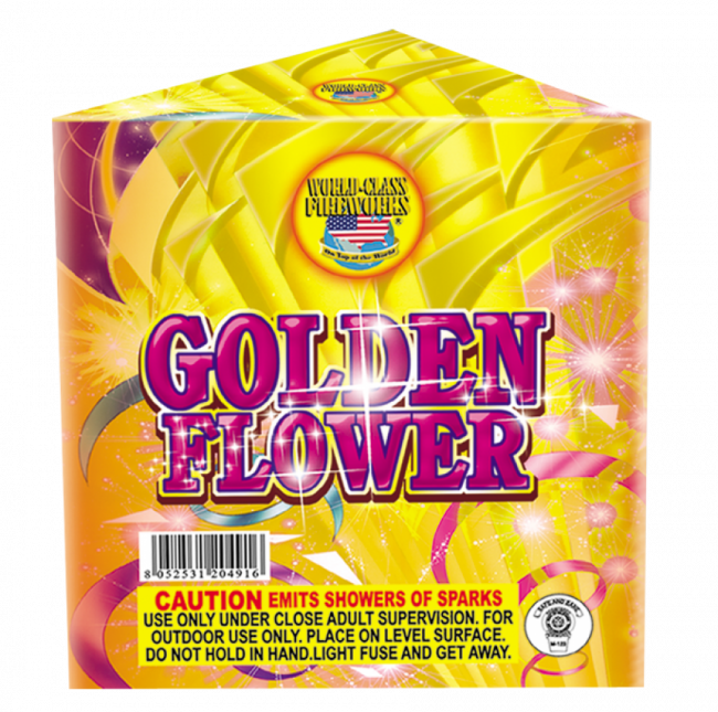 Golden Flower - Packaging And Labeling (650x645), Png Download