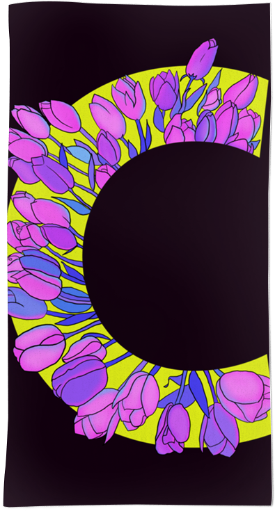 Toalha Monograma Floral C De Eveline Pezzinina - Monogram (800x800), Png Download