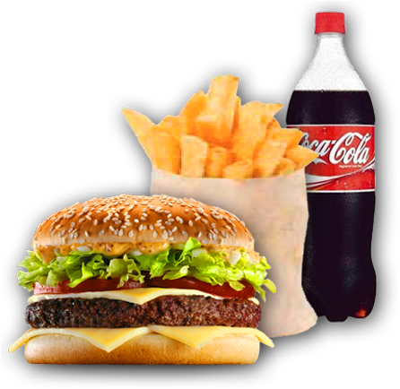 Burger Combo - Free Transparent PNG Download - PNGkey
