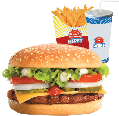 Super Herfy Combo - Herfy (472x472), Png Download