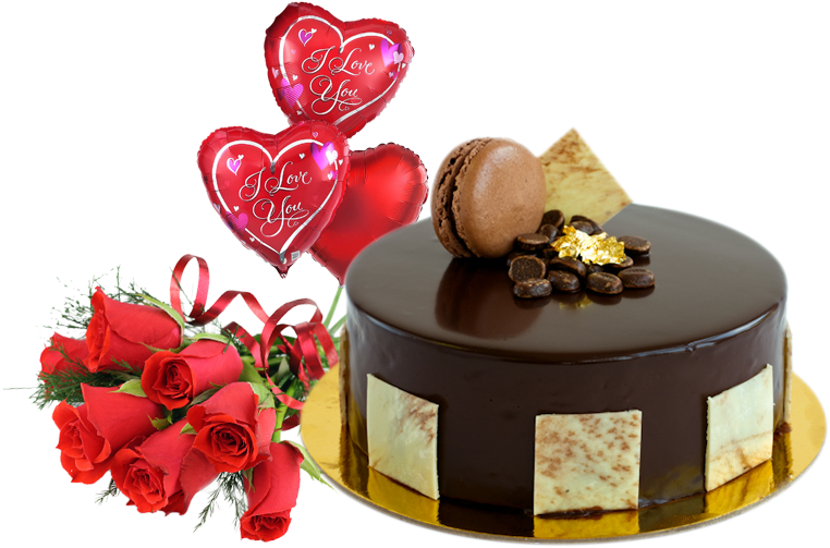 Cheer Chocolate Cake Flower Combo In Sharjah - Kitkat Cake Online Delivery (800x600), Png Download
