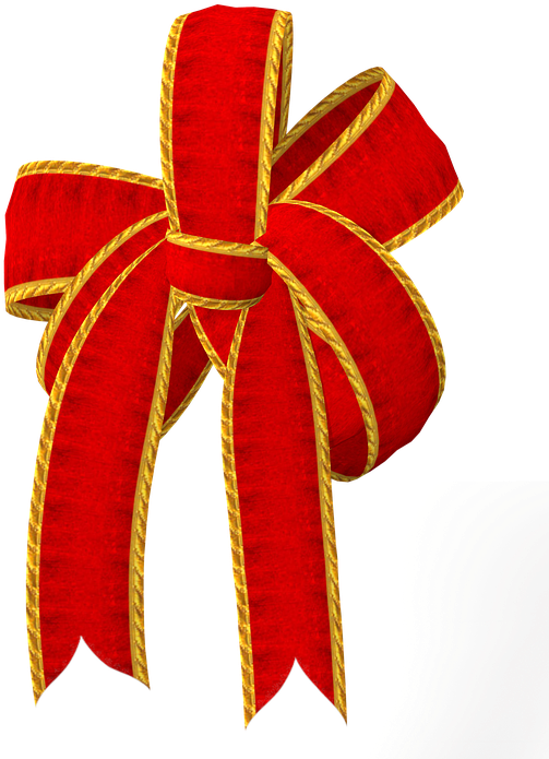 Loop, Red, Christmas, Decoration, Gold, Gift Tape - Wreath (600x720), Png Download