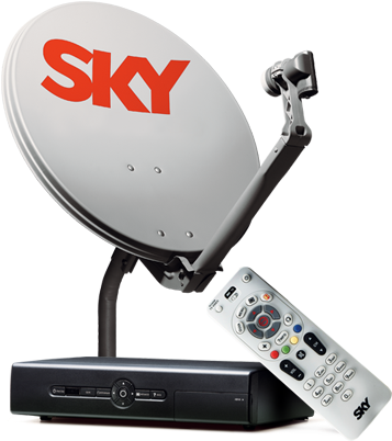 Antena - Sky (384x444), Png Download