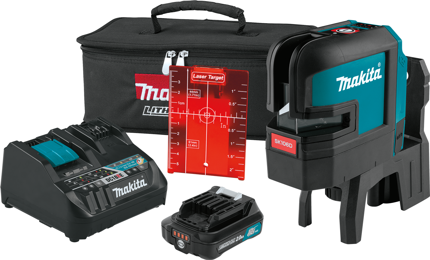 12v Max Cxt™ Lithium‑ion Cordless Self‑leveling Cross‑line/4‑point - Laser Makita (1500x1500), Png Download