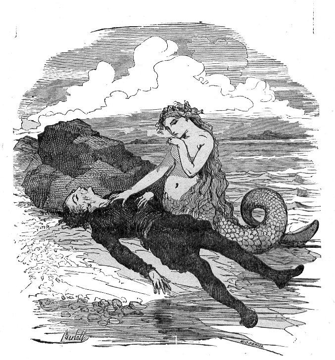 The Little Mermaid Meets The Prince - Little Mermaid Not Disney (677x728), Png Download