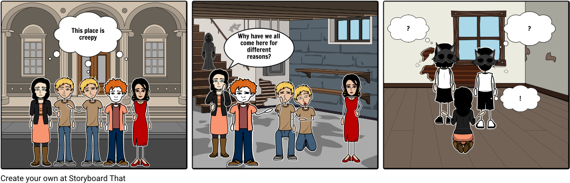 The Shadow House - Cartoon (1164x385), Png Download