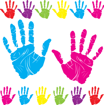 Hands3 - Hand Color Vector (350x355), Png Download