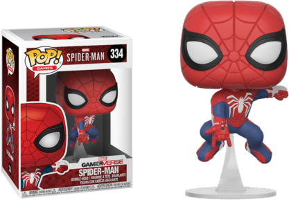 Pop Figure Marvel Spiderman Web - Funko Pop Spiderman Ps4 (417x289), Png Download