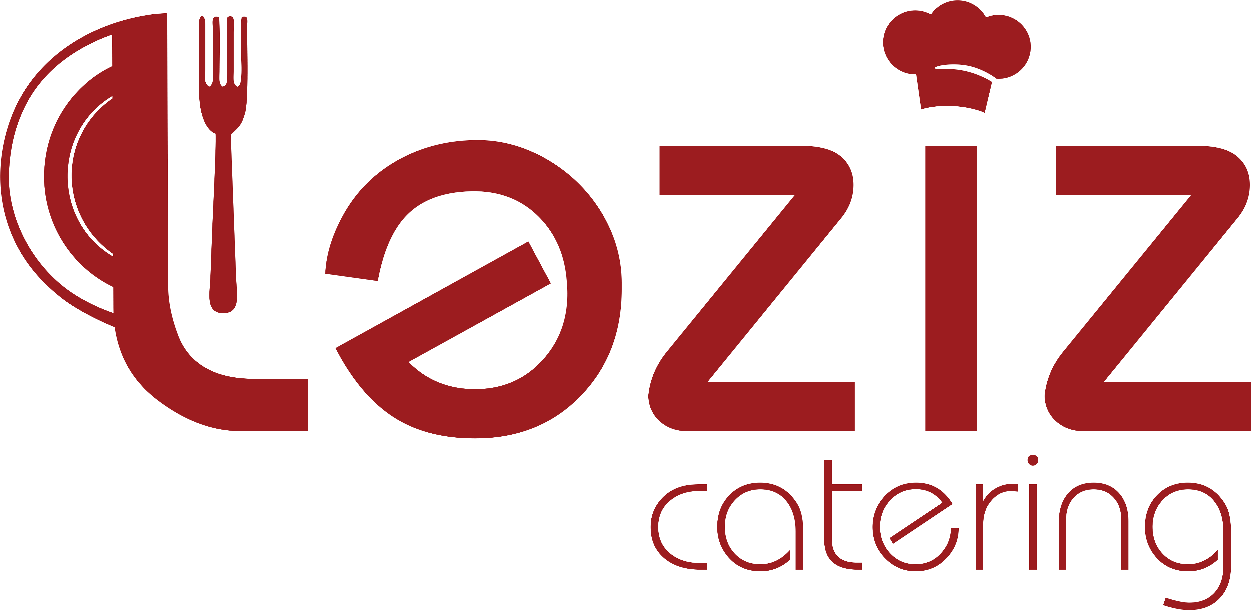Leziz Catering Logo - Leziz Catering (4999x2432), Png Download