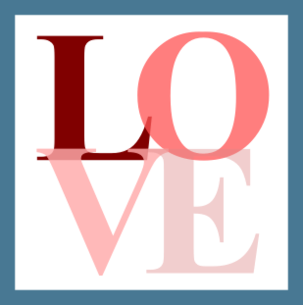 Blue And Pink Love Icon Image - Transparent Love Png Free Icons (596x600), Png Download