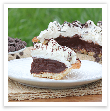 Apple Caramel Walnut - Lyman Orchards Chocolate Cream Pie (424x404), Png Download