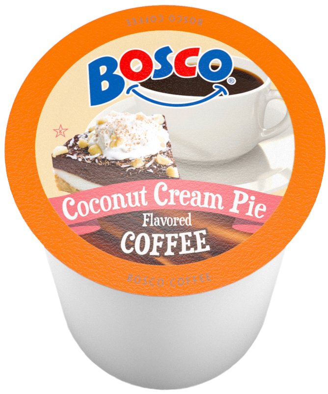 Coconut Cream Pie Coffee - Bosco Single-cup Coffee For Keurig K-cup Brewers, Coconut (900x900), Png Download