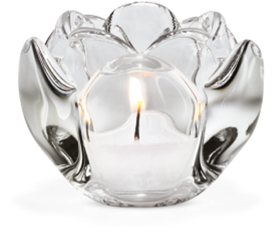 Lotus Tealight Holder Clear H6 5 Lotus - Holmegaard Lotus Tea Light Holder, Small (1200x1200), Png Download