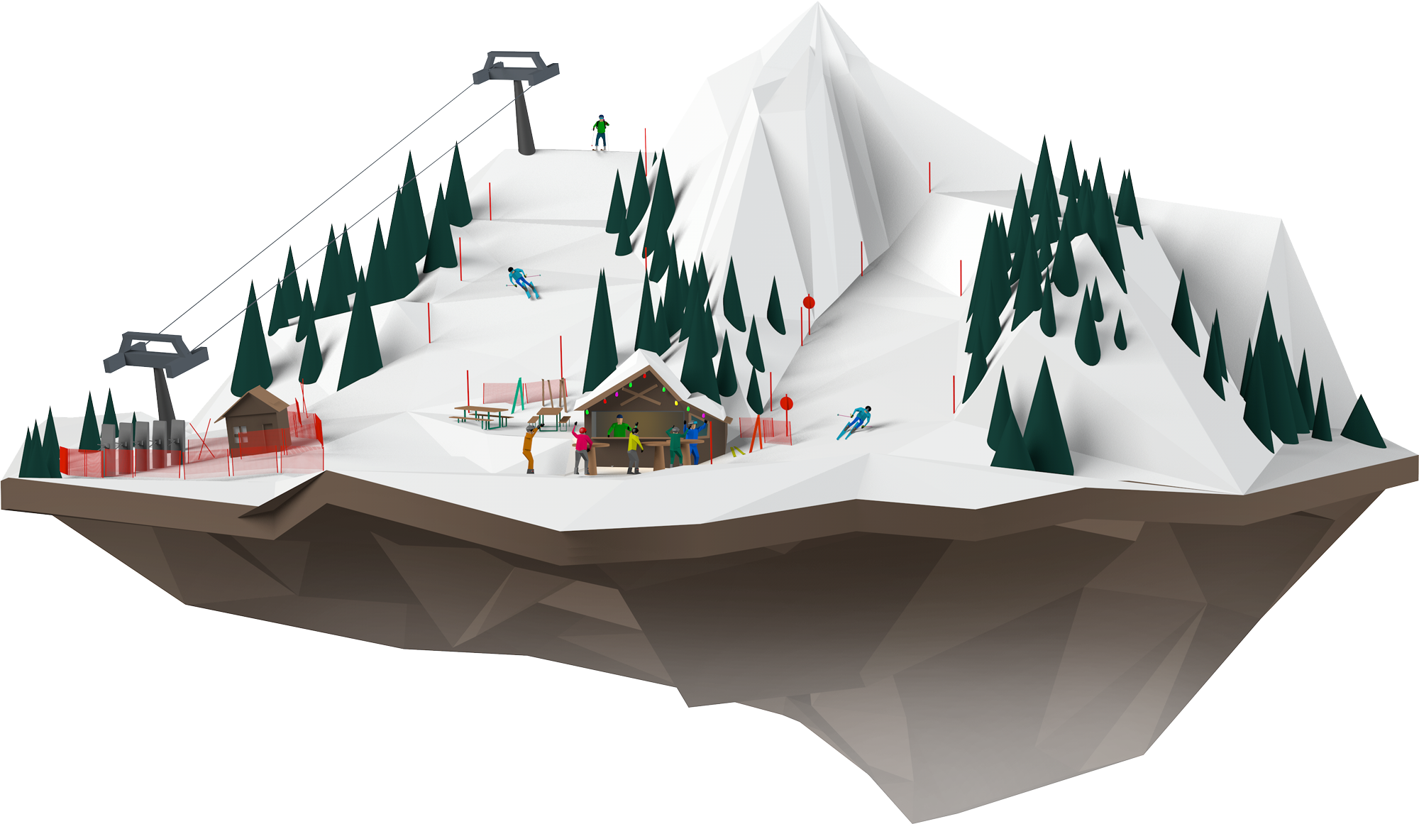 Piste / All Mountain - Water Transportation (2000x1161), Png Download