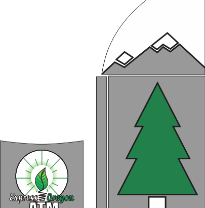 Simple Mountain Tree - Piaggio (405x410), Png Download