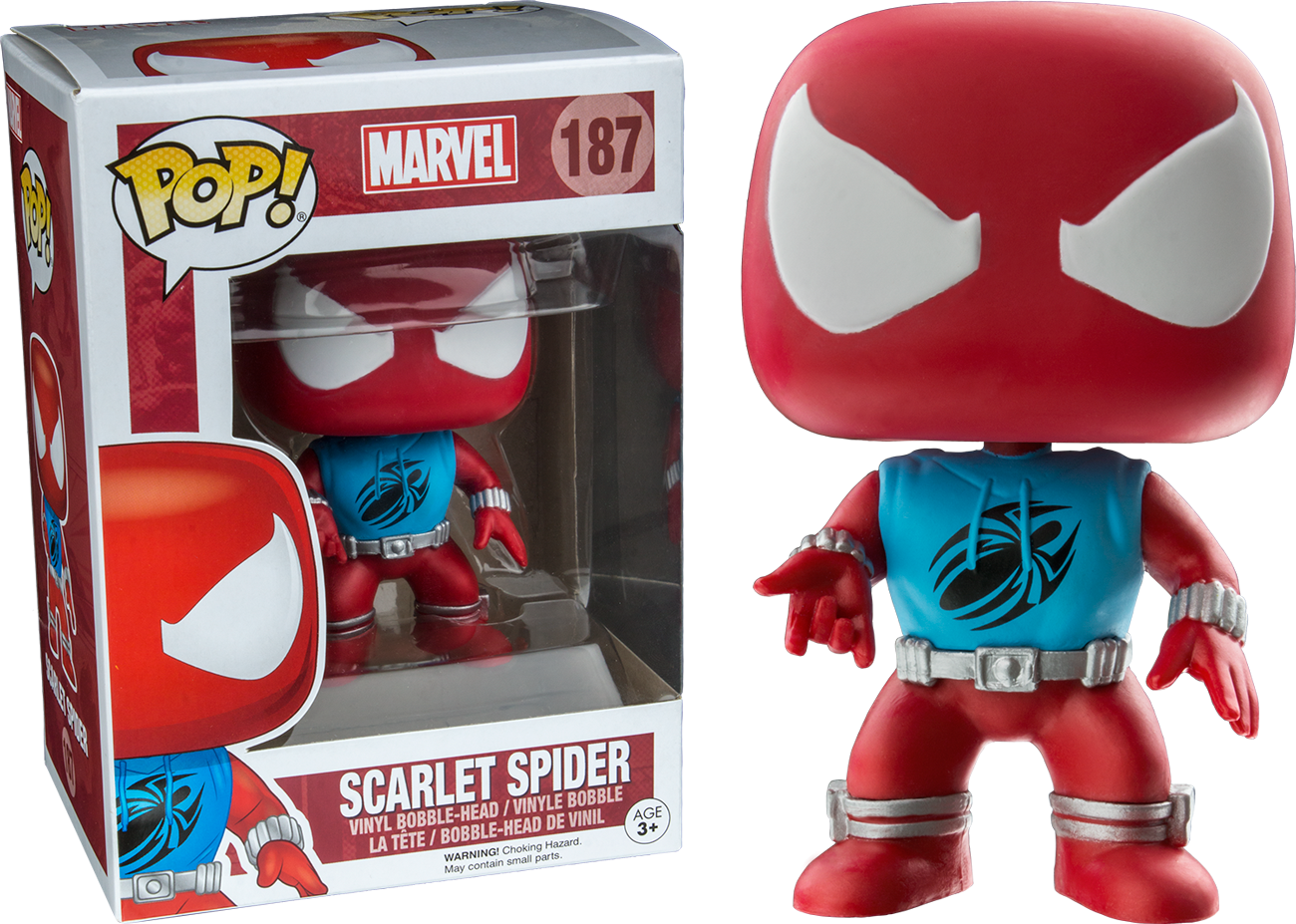Pop Marvel 187 - Scarlet Spider Funko Pop (1200x856), Png Download