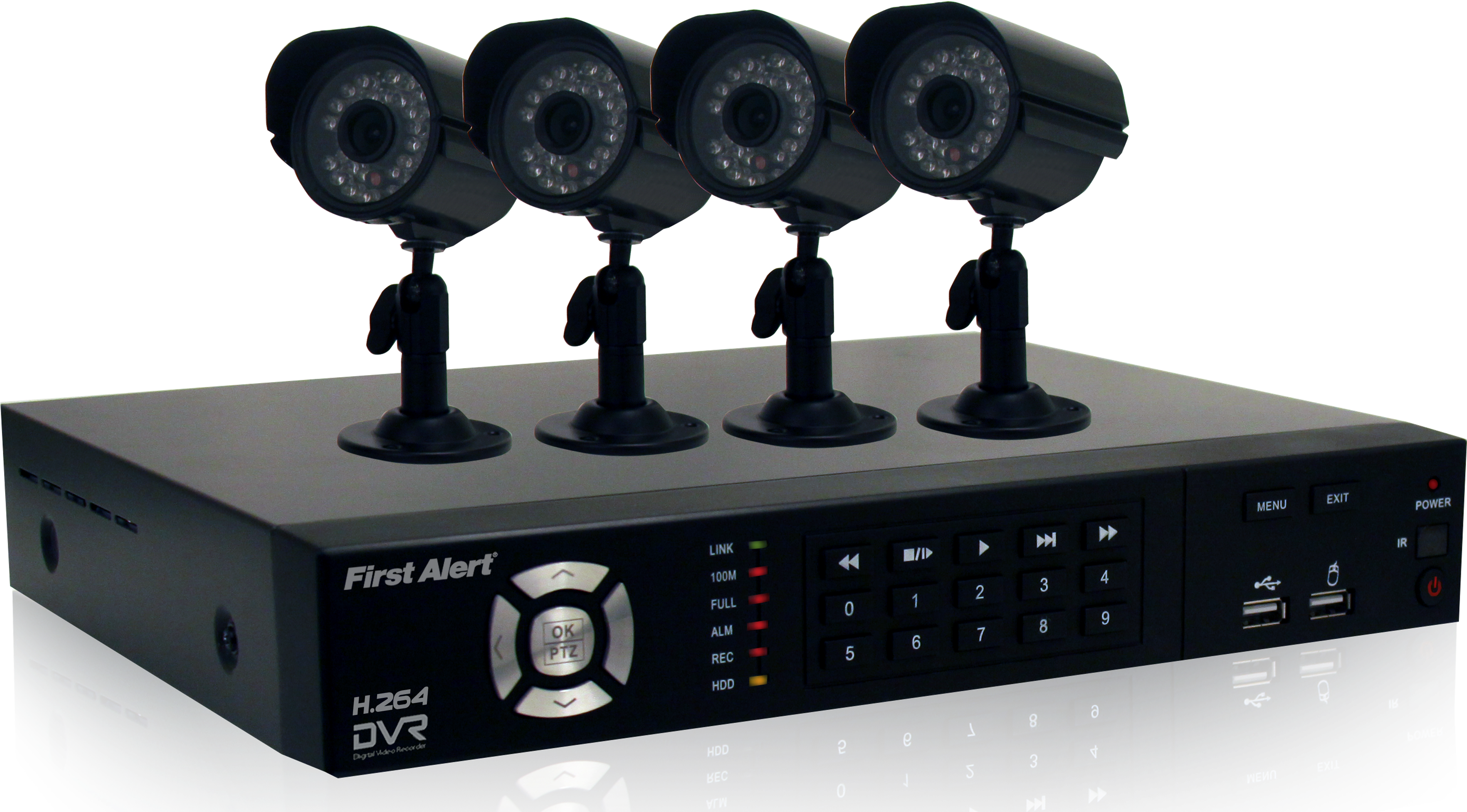 Quick Install Guide - First Alert Pro-dc8810-600 Wired H.264 8-channel 8-camera (3960x2160), Png Download