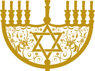 Menorahs Hd Image Png - Hebrew Calendar 2018: 16 Month Calendar [book] (400x300), Png Download