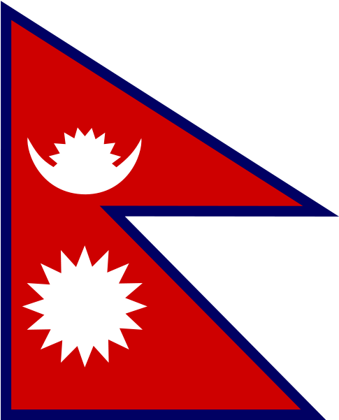 Flag Of Nepal Png Image - Nepal Flag (493x600), Png Download