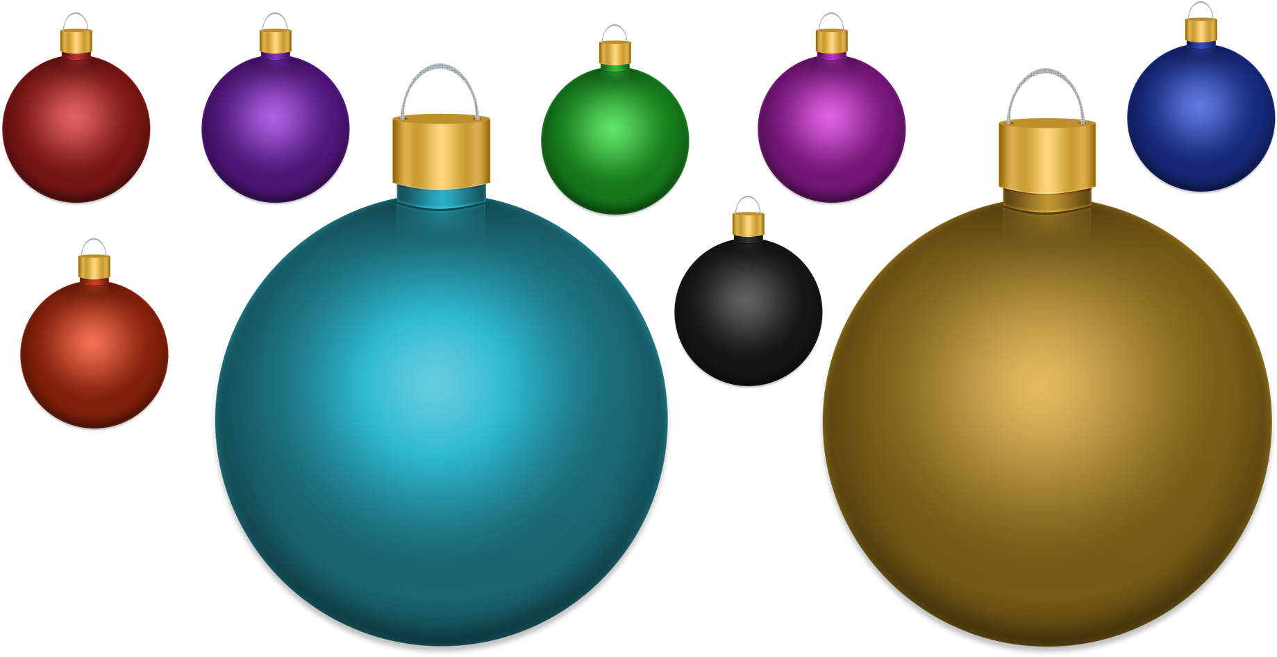 Christmas Tree Ornament Crafthubs - Christmas Tree Decorations Psd (1920x1080), Png Download