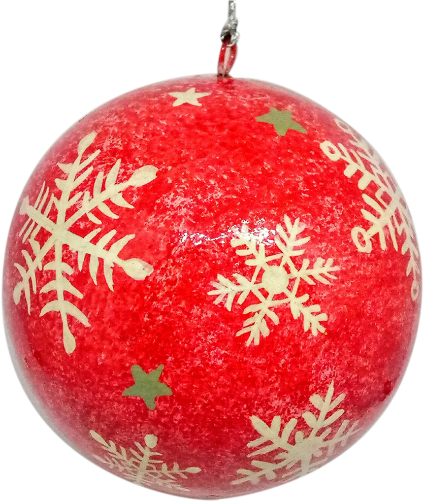 Handicrafts Villa Paper Mache Christmas Tree Ornament - Christmas Day (1024x1024), Png Download
