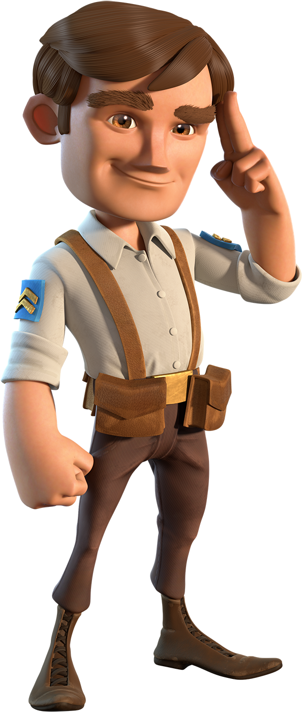 Animation Character - Clans Of Clans Character (943x1509), Png Download