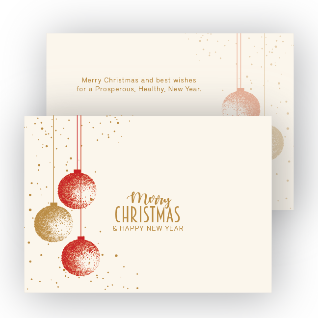 "christmas Tree Ornaments" Card (648x648), Png Download