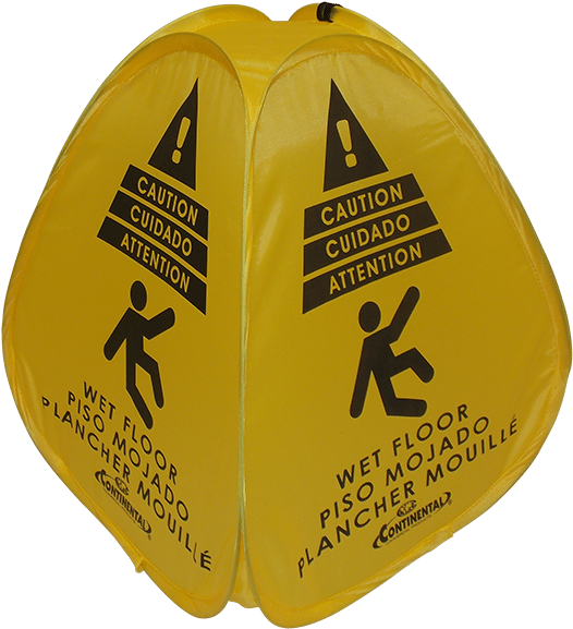 Four-sided - Continental Electric Wet Floor Safety Sign, 16in.h (600x600), Png Download