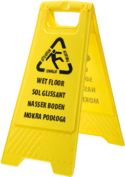 Euro Natte Vloer Waarschuwingsbord (500x500), Png Download