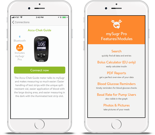 Connect Mysugr With Accu-chek Guide And Get Mysugr - Mysugr Gmbh (666x621), Png Download
