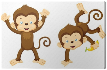 Illustration Of Monkeys Vector Canvas Print • Pixers® - Chango Vector (400x400), Png Download