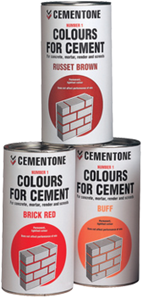 Cementone No1 Red Colour For Cement Brick 1kg (600x600), Png Download