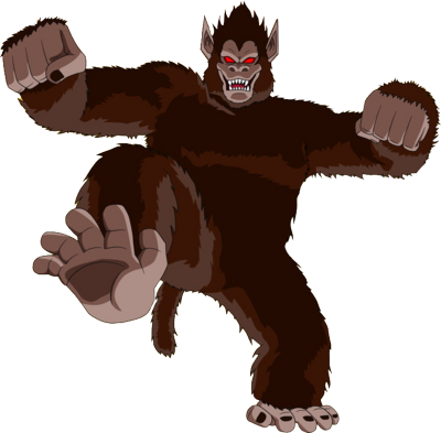 Goku Monkey Psd - Dragon Ball Z Goku Mono (400x393), Png Download