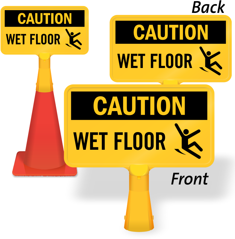 Wet Floor Coneboss Sign - Do Not Block Driveway Cones (800x800), Png Download