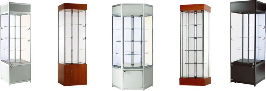Corner Trophy Display Cabinets - Display Case (900x309), Png Download