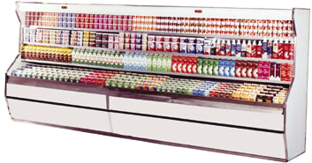 Howard Mccray 74" Wide Open Refrigerated Dairy Display - Howard-mccray Sc-d32e-4-lsss Dairy Open Merchandiser (376x338), Png Download