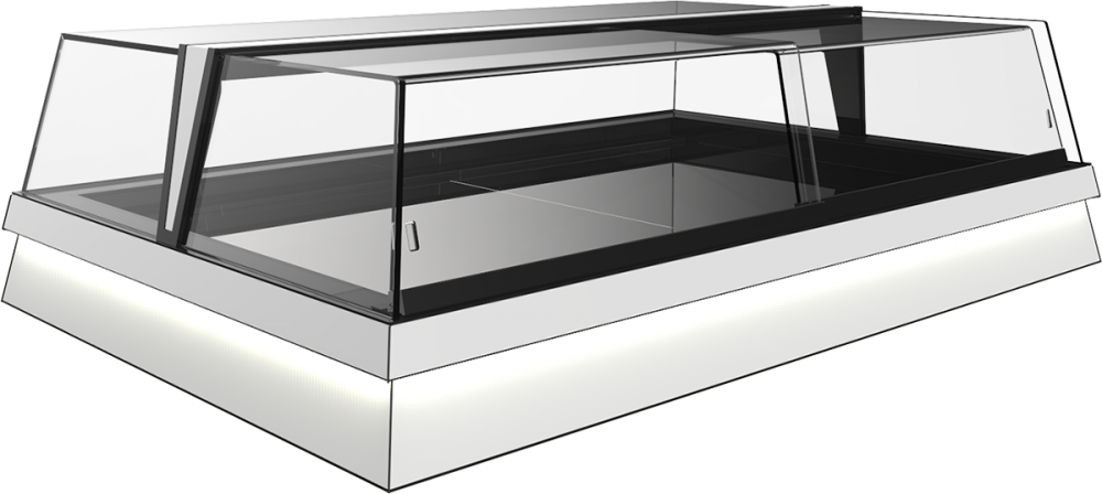 Orion Drop-in Chocolate Display Case Jobs T - Refrigeration (1000x448), Png Download