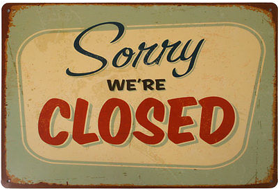 Sorry We're Closed - Cafe Closed (400x400), Png Download