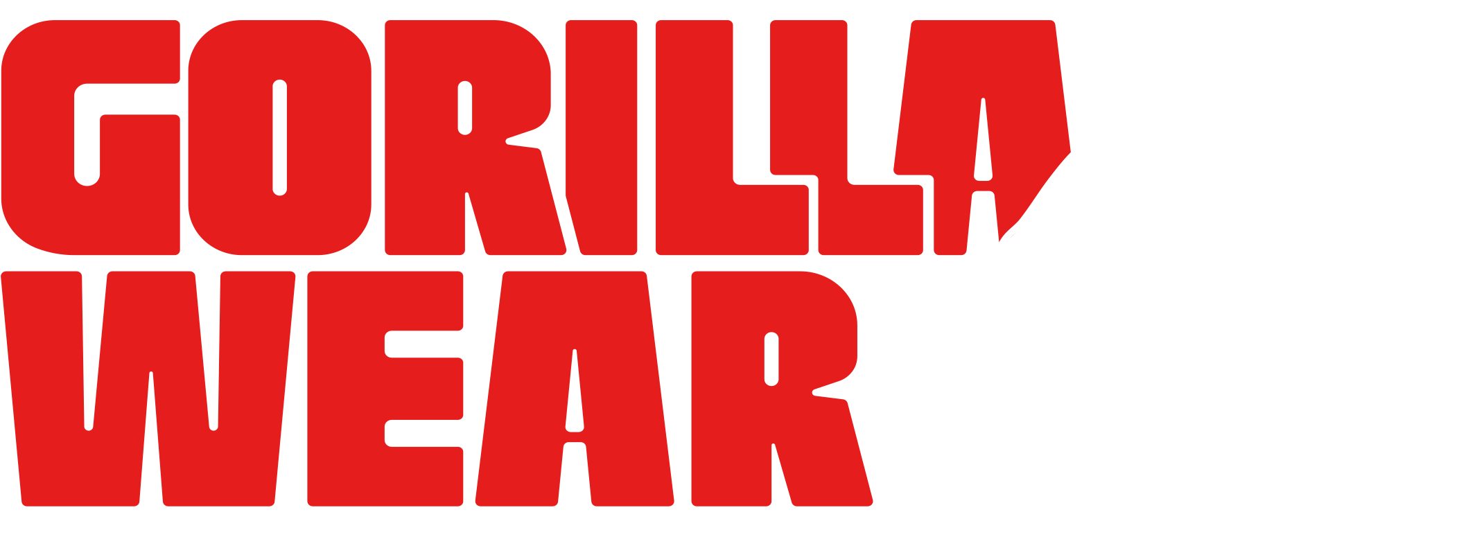 Gorillawear Gorillawear - Gorilla Wear Logo (2104x783), Png Download