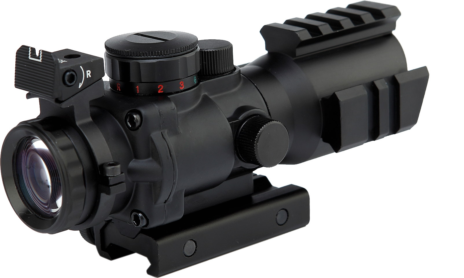 Sniper Bullet Png Download - Iron Jia's Spike 4x32 Tactical Rifle Scope W/ Tri-illuminated (480x288), Png Download