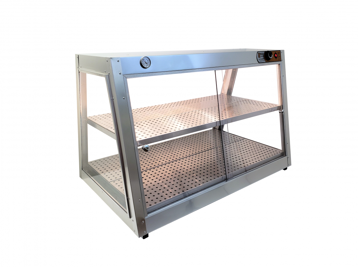 Heatmax 44x26x28 Commercial Two Shelve Double Slanted - Food Warmer (1200x1200), Png Download