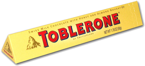 Toblerone Png - Toblerone Chocolate Bar Swiss Milk Chocolate Honey (500x500), Png Download