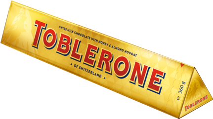 Gold - Toblerone Fruit And Nut 360g (450x450), Png Download