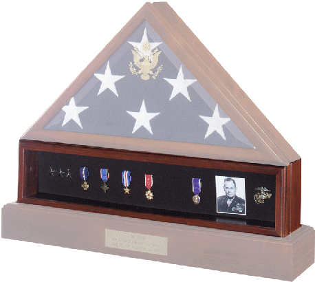 Medal Display Case - Flag Display Case (520x416), Png Download