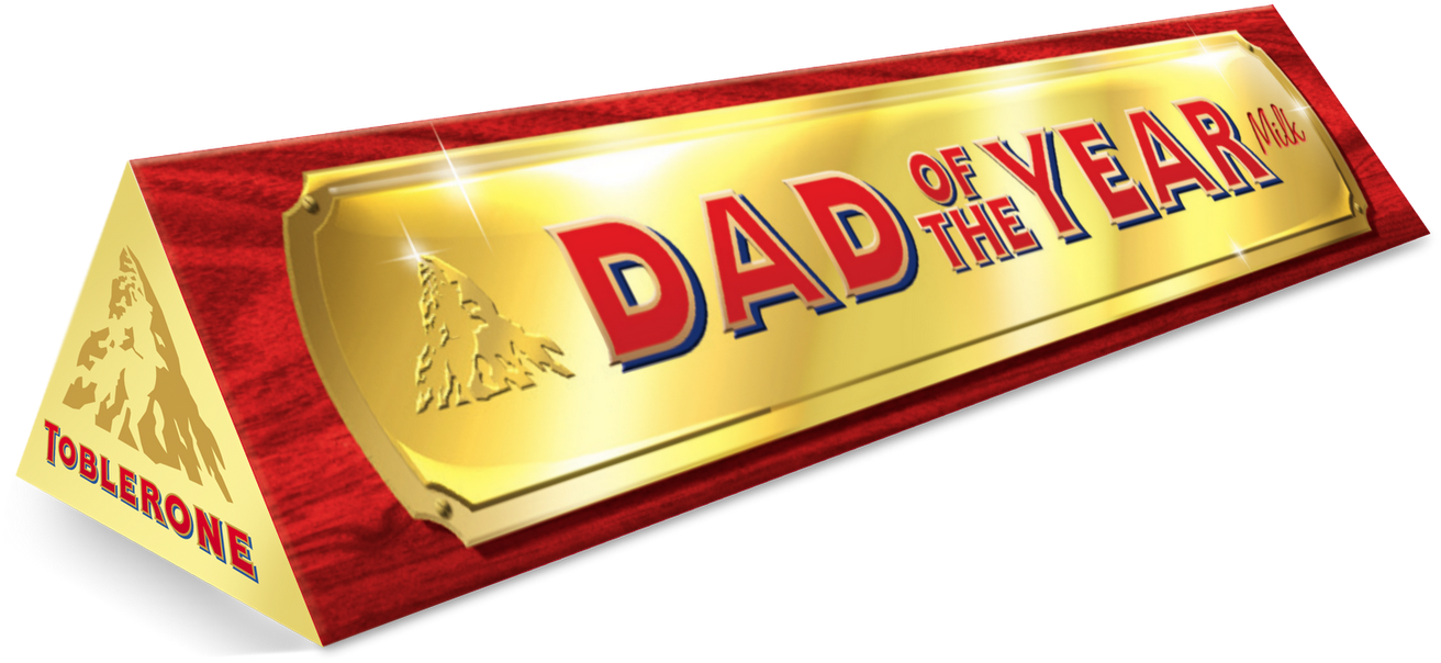 Image Result For Toblerone Special Editions - Fathers Day Chocolate (1600x754), Png Download