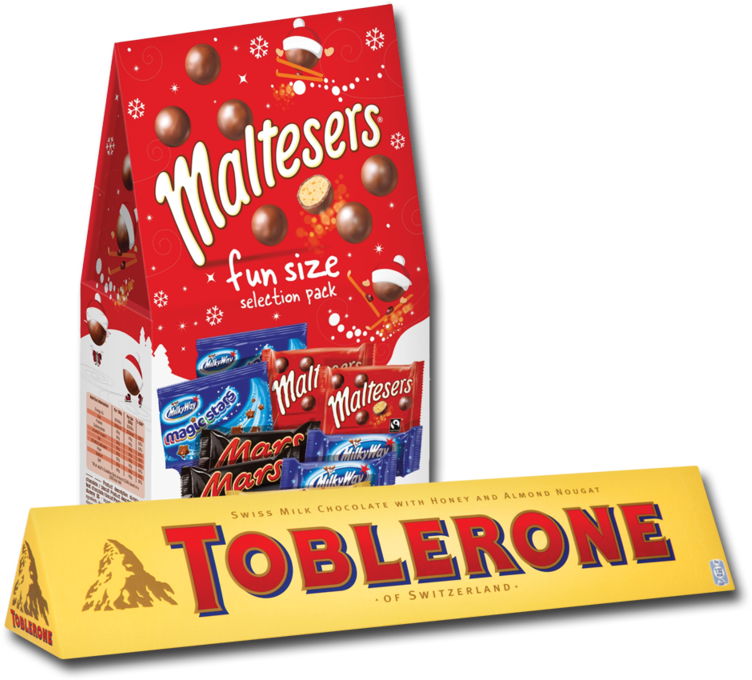 Mars Fun Size Selection Box/ Toblerone Milk Chocolate - Toblerone Milk Chocolate 100g (800x800), Png Download