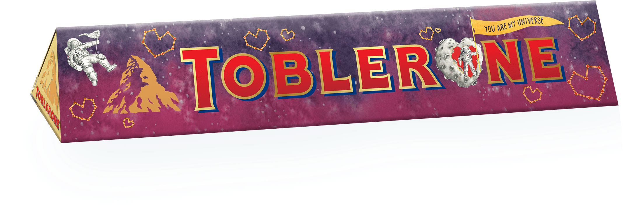 Toblerone 360g Sleeve Designed By June Digan - Toblerone (2156x836), Png Download