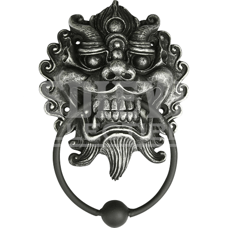 Cheerful Oriental Lion Door Knocker - Dragon Door Knocker Chinese (458x458), Png Download