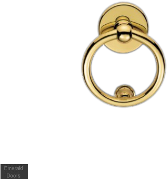 Victorian Ring Door Knocker - Chrome Round Door Knocker (500x500), Png Download