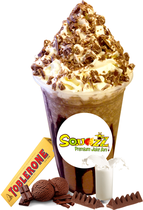Toblerone Milkshake - Squeezz Juice (630x705), Png Download